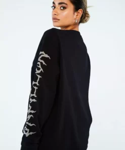 New Girl Order PAPILLON METAL SWEATSHIRT Tops