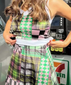 New Girl Order PATCHWORK VELOUR VEST