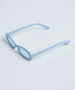 New Girl Order NEW IN OVAL SUNGLASSES IN COLOURDRENCH BABY BLUE