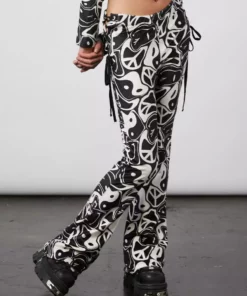 New Girl Order YIN YANG VELOUR FLARES