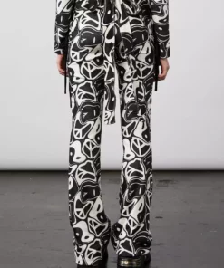 New Girl Order YIN YANG VELOUR FLARES