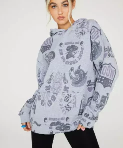 New Girl Order RACER FLAG HOODIE