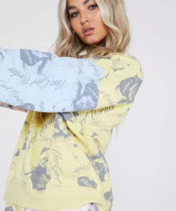 New Girl Order Tops Bear Panel Sweat