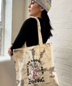 New Girl Order NEW IN TIE DYE DON'T BE SADDIE MEDIUM TOTE BAG
